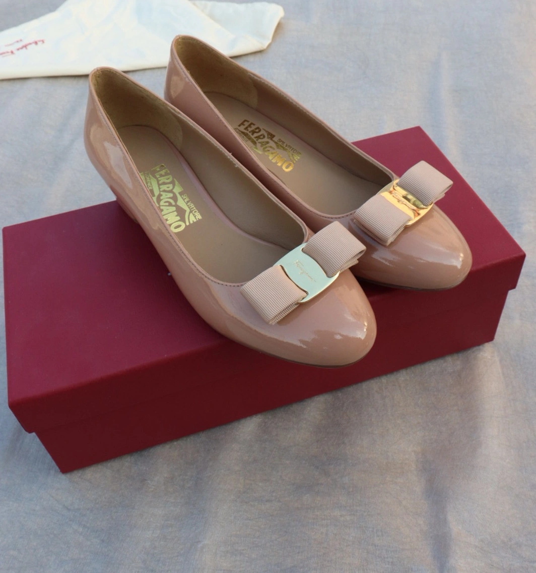 Salvatore Ferragamo Flat Shoes For Women Bright 4724