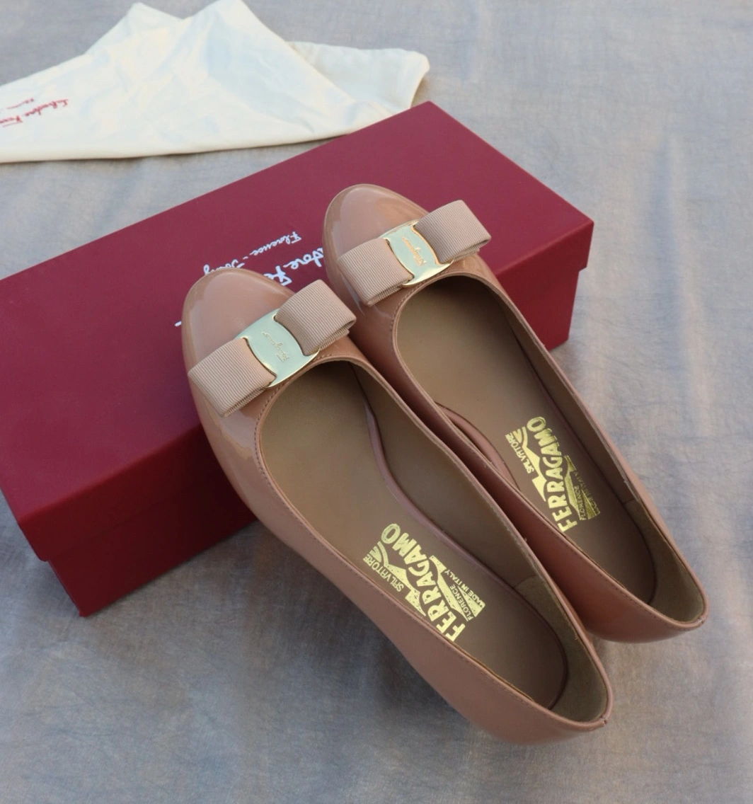 Salvatore Ferragamo Flat Shoes For Women Bright 4724