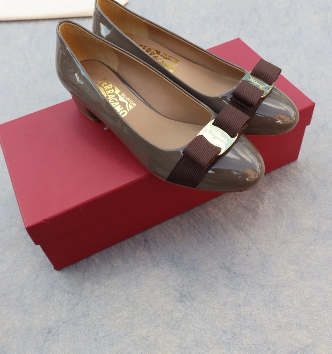 Salvatore Ferragamo Flat Shoes For Women Bright 5520