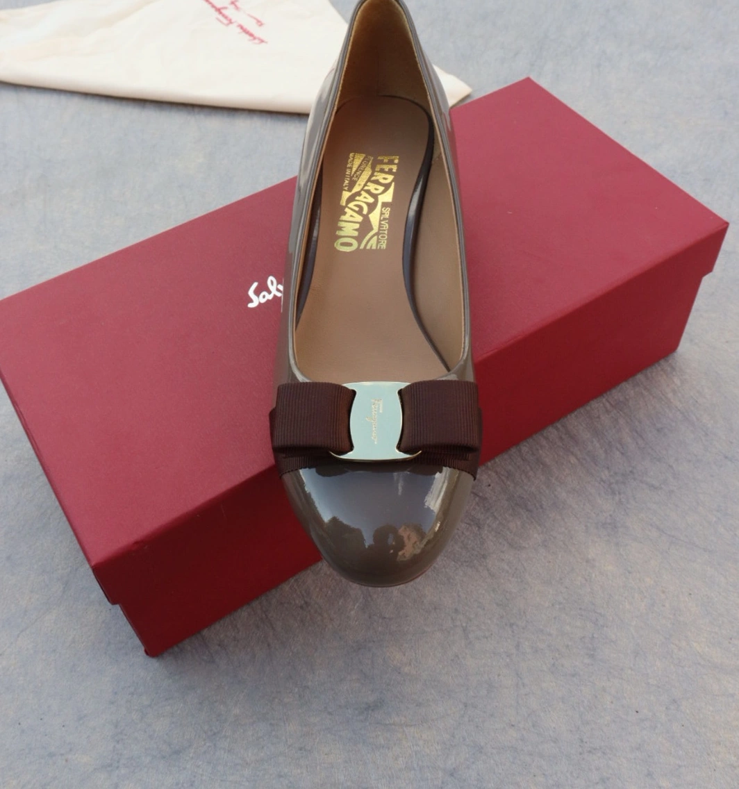 Salvatore Ferragamo Flat Shoes For Women Bright 5520