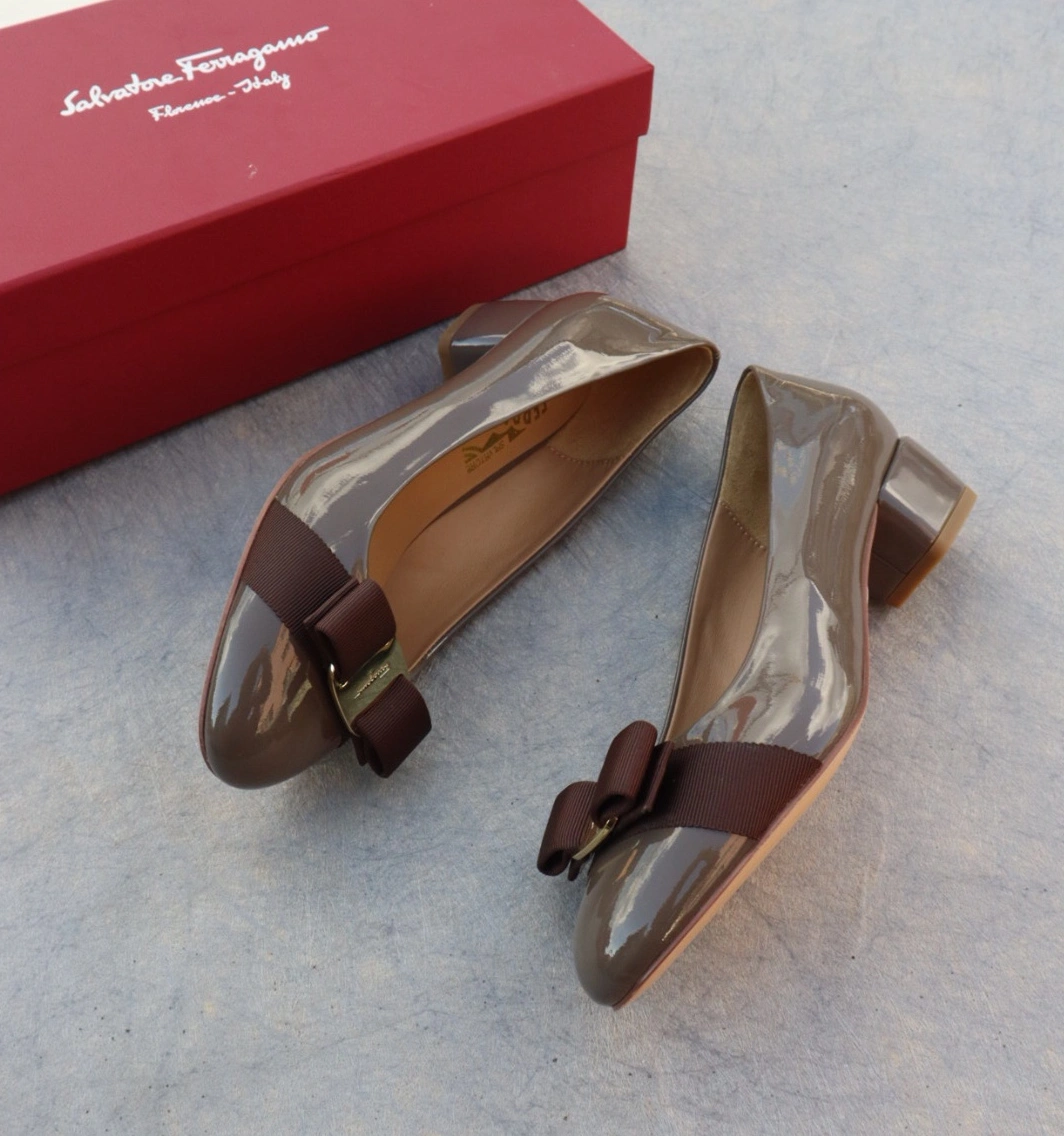 Salvatore Ferragamo Flat Shoes For Women Bright 5520