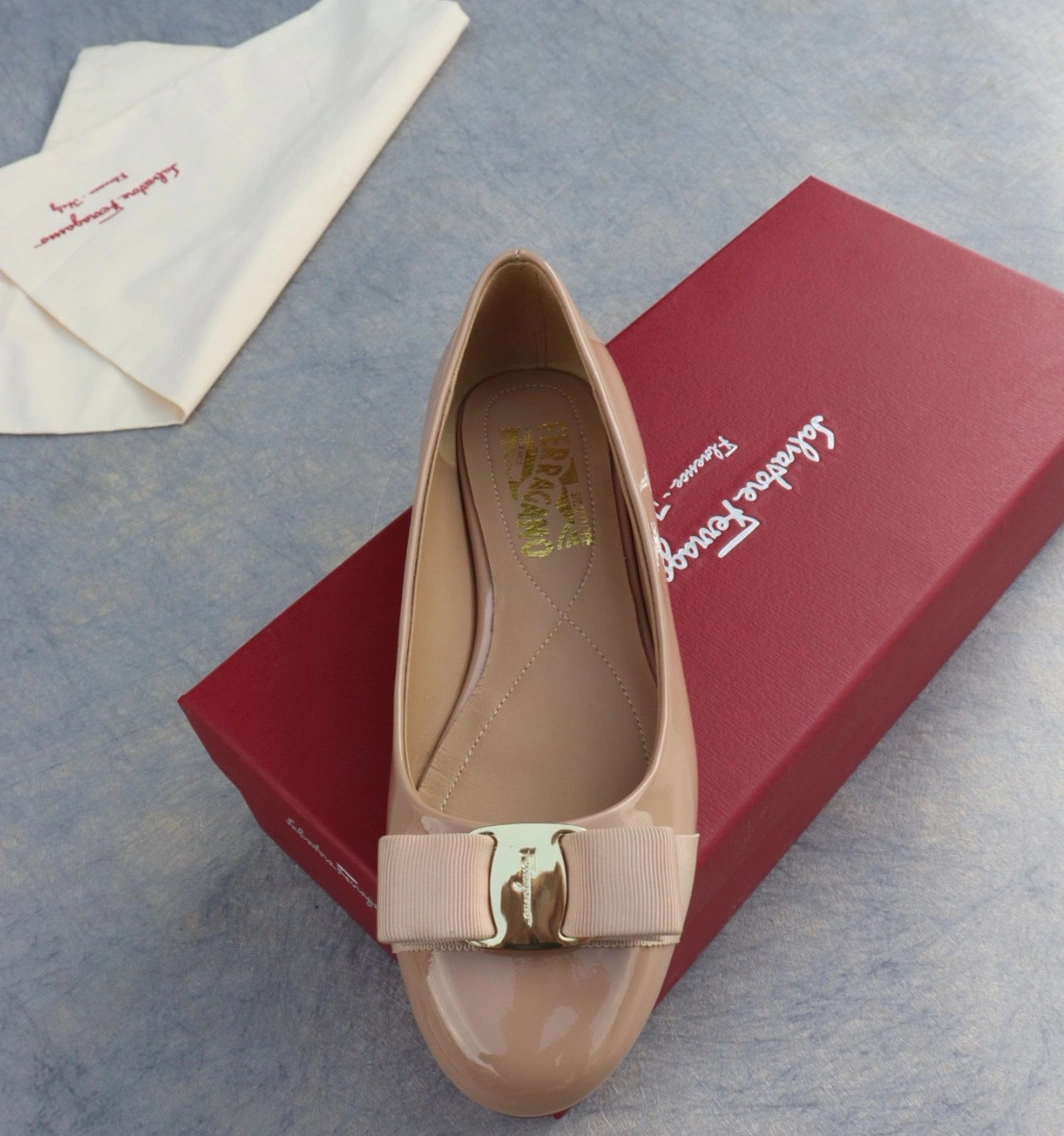 Salvatore Ferragamo Flat Shoes For Women Durable 7336