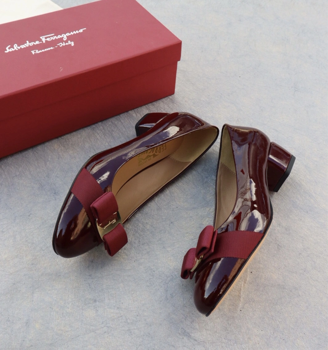Salvatore Ferragamo Flat Shoes For Women HighQuality 7711