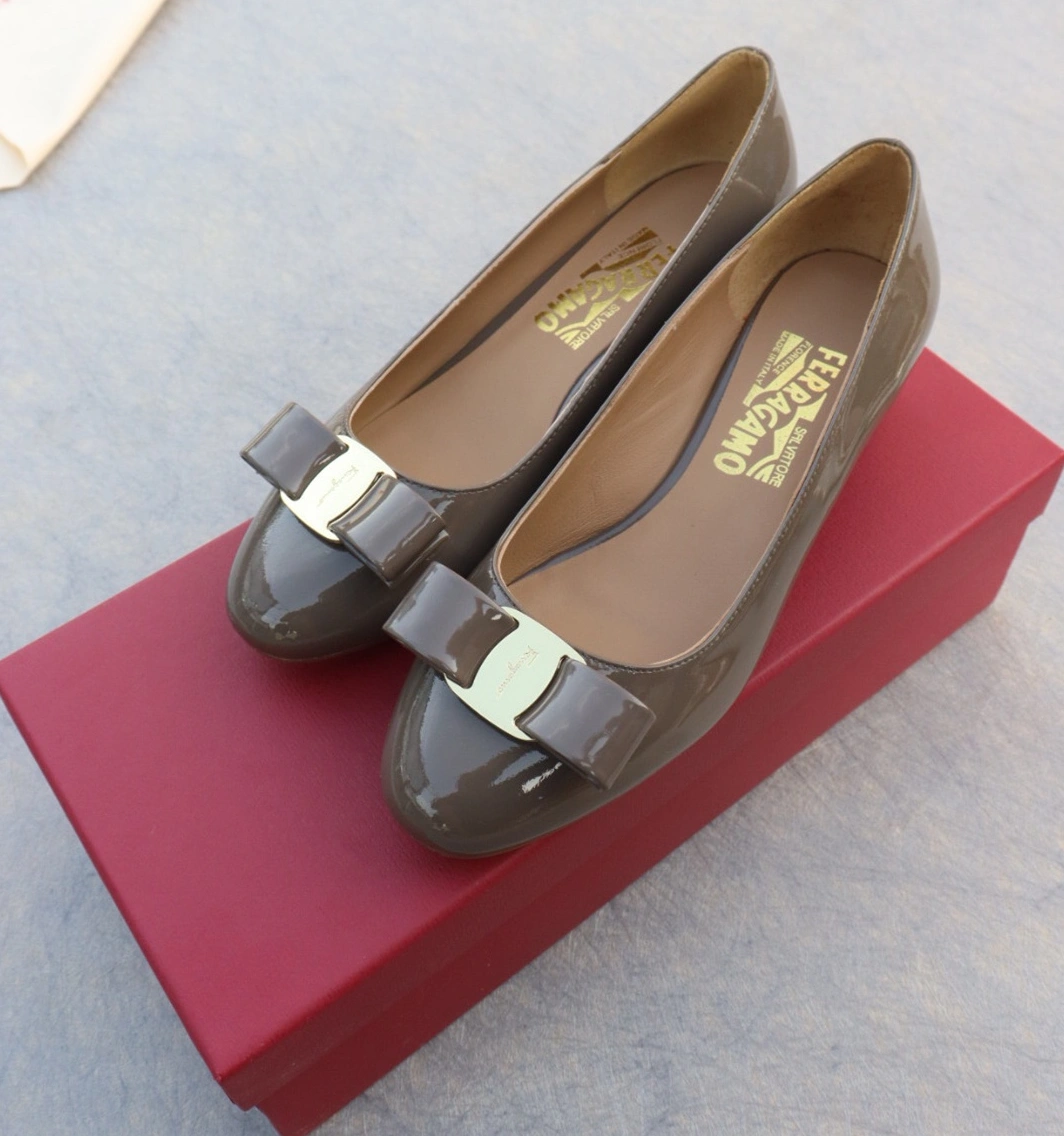 Salvatore Ferragamo Flat Shoes For Women Vibrant 7865