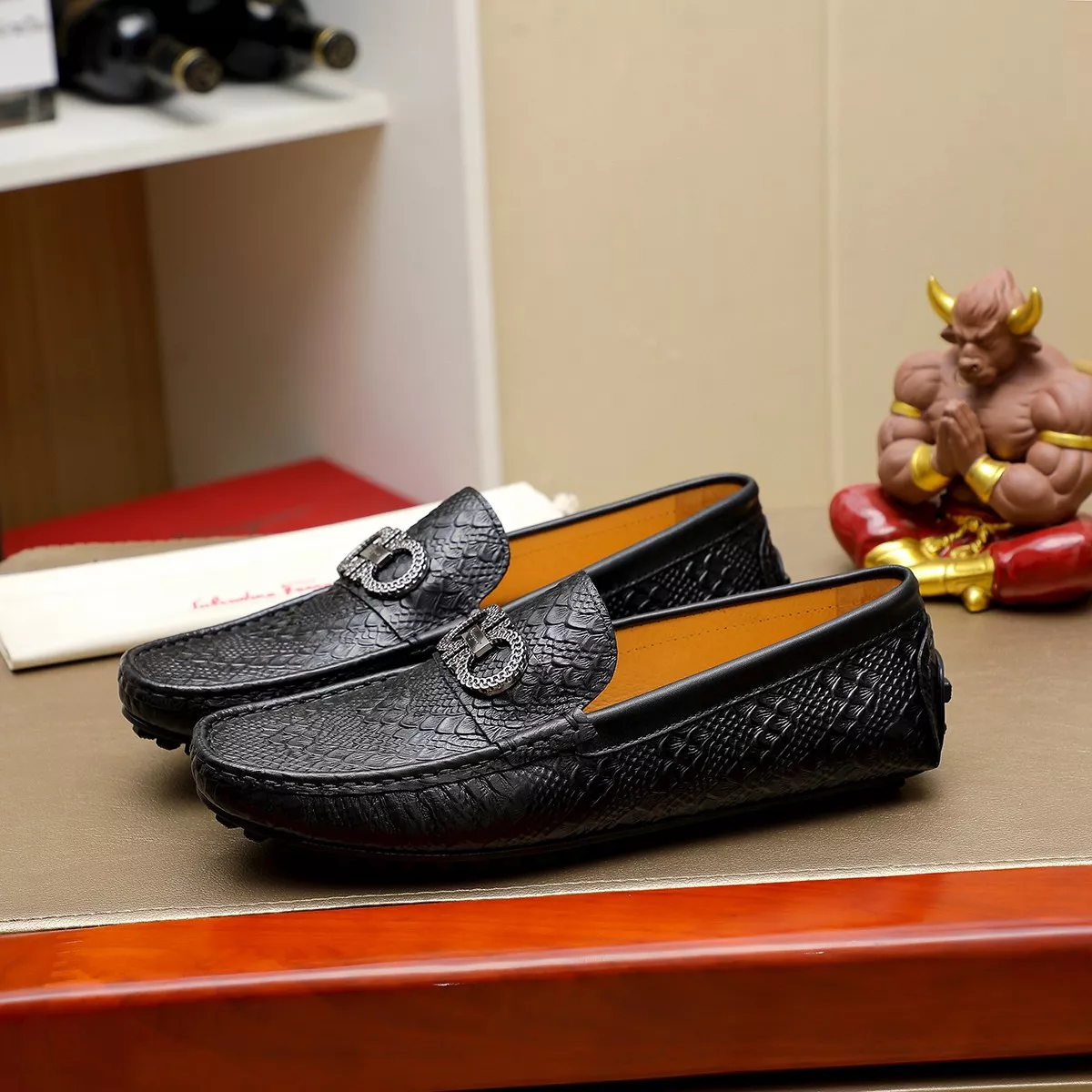 Salvatore Ferragamo Leather Shoes For Men Affordable 7011