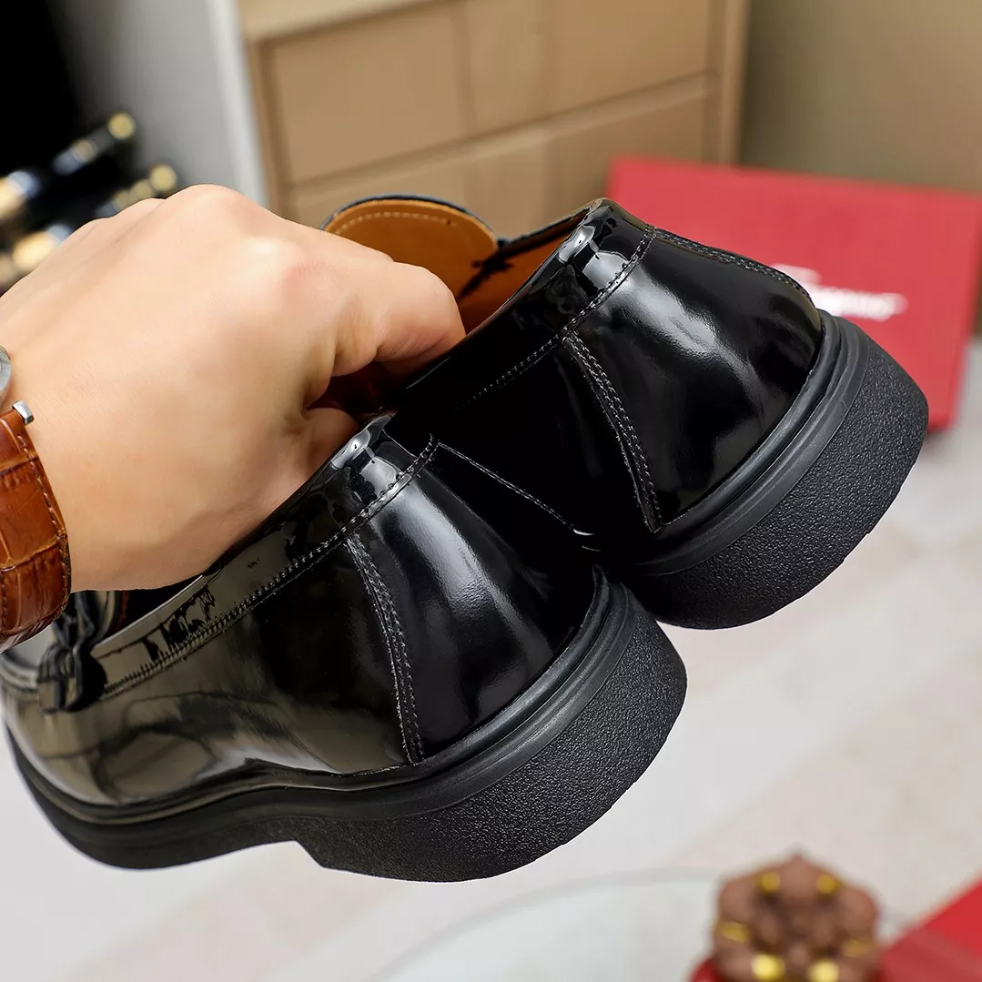 Salvatore Ferragamo Leather Shoes For Men Affordable 7401