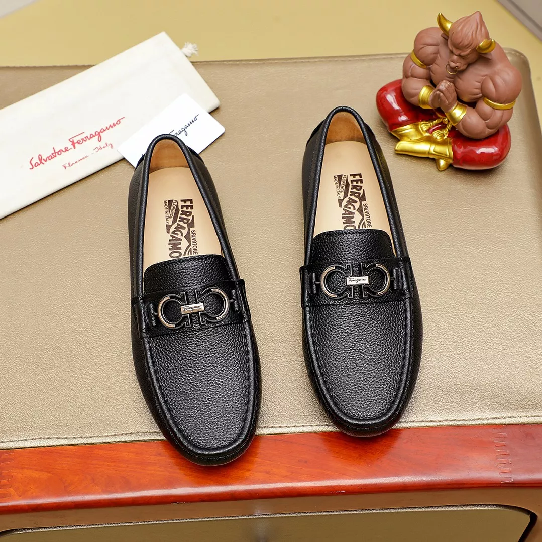 Salvatore Ferragamo Leather Shoes For Men Classic 4191