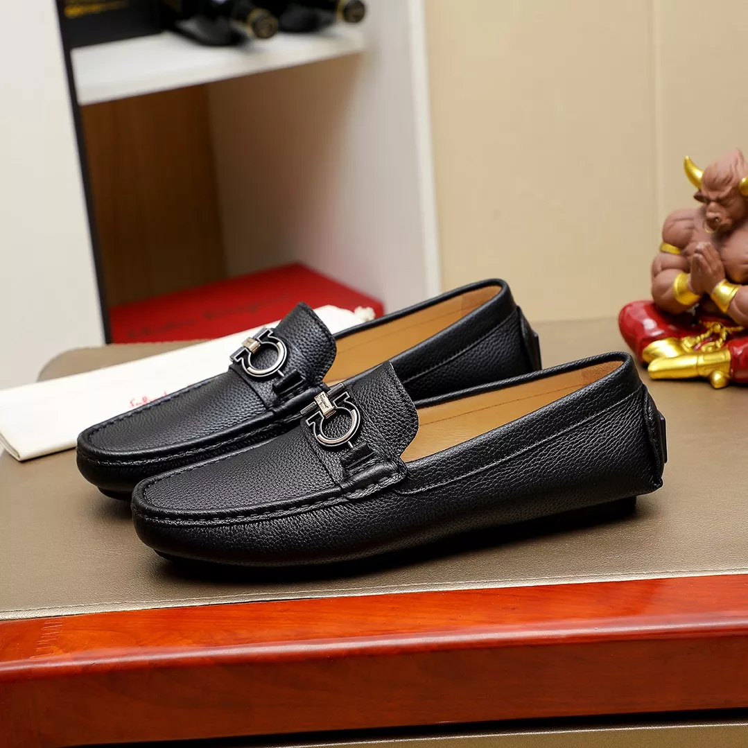 Salvatore Ferragamo Leather Shoes For Men Classic 4191