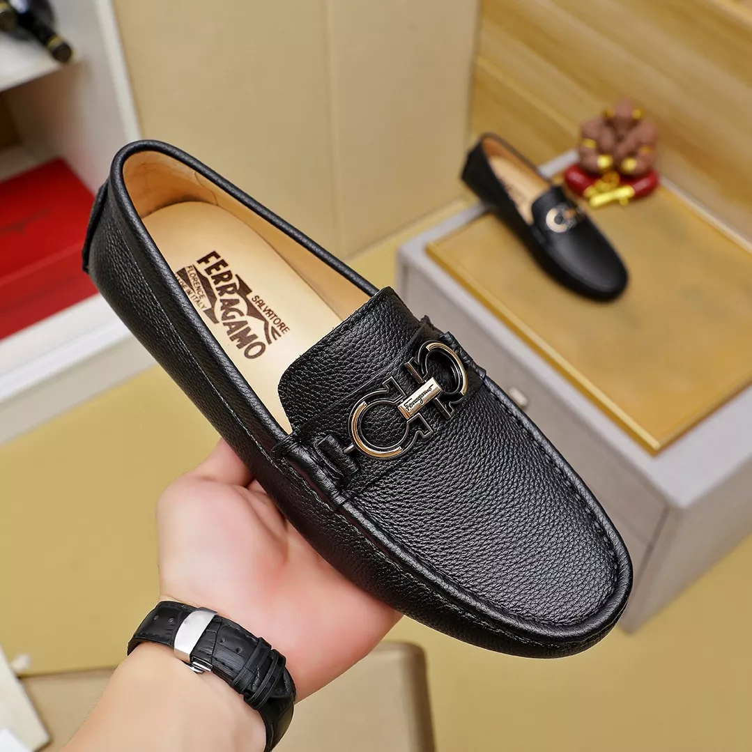 Salvatore Ferragamo Leather Shoes For Men Classic 4191