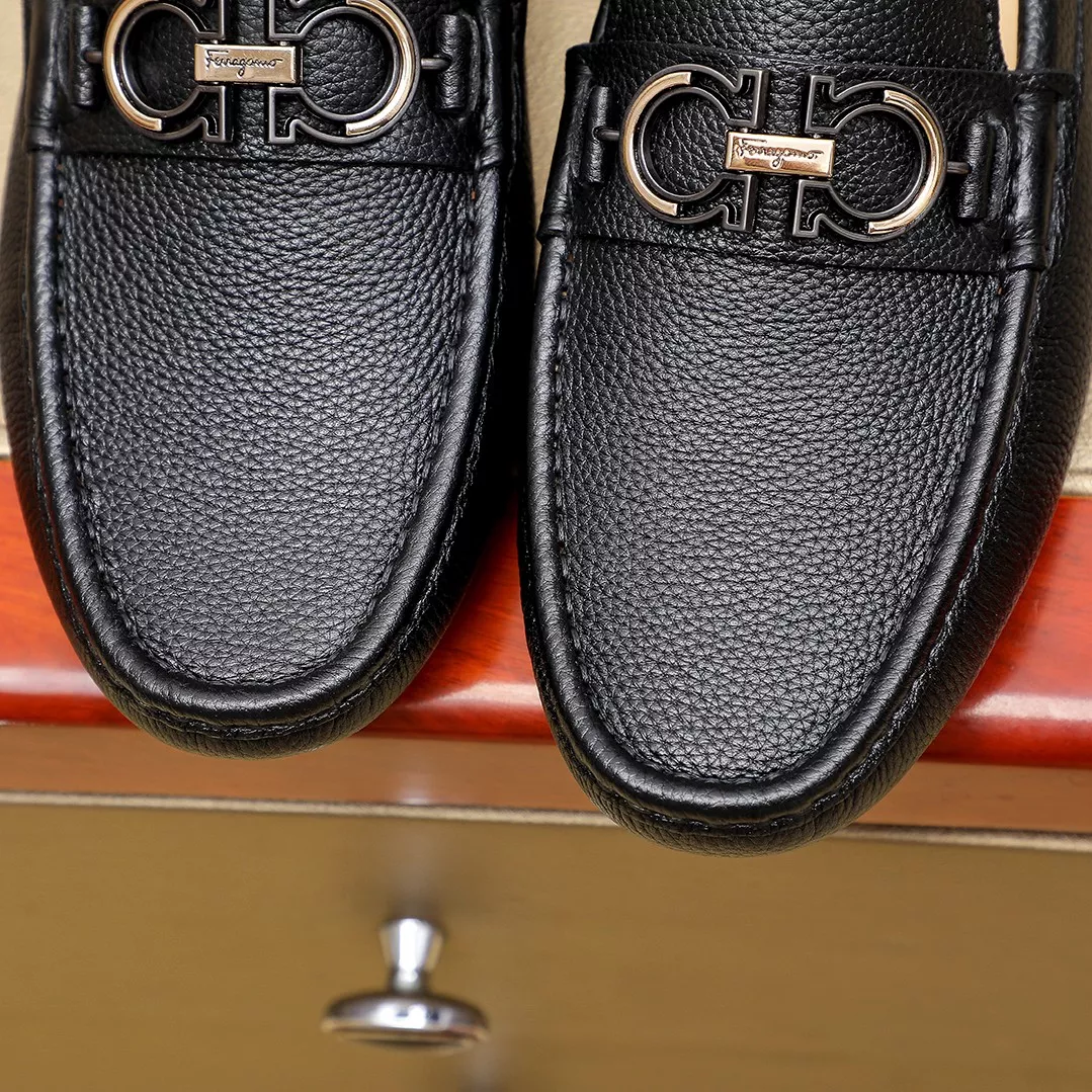 Salvatore Ferragamo Leather Shoes For Men Classic 4191