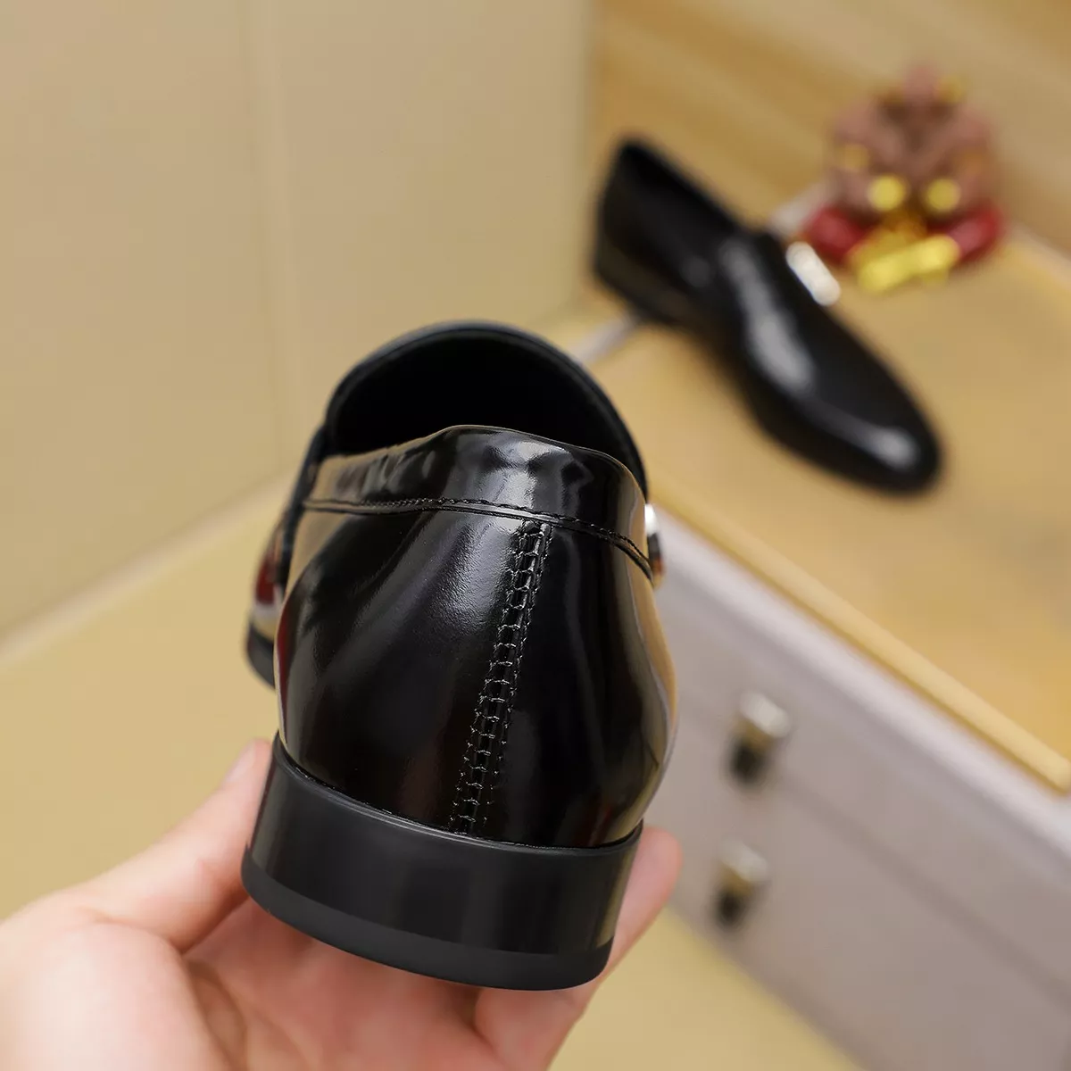 Salvatore Ferragamo Leather Shoes For Men Classic 5561
