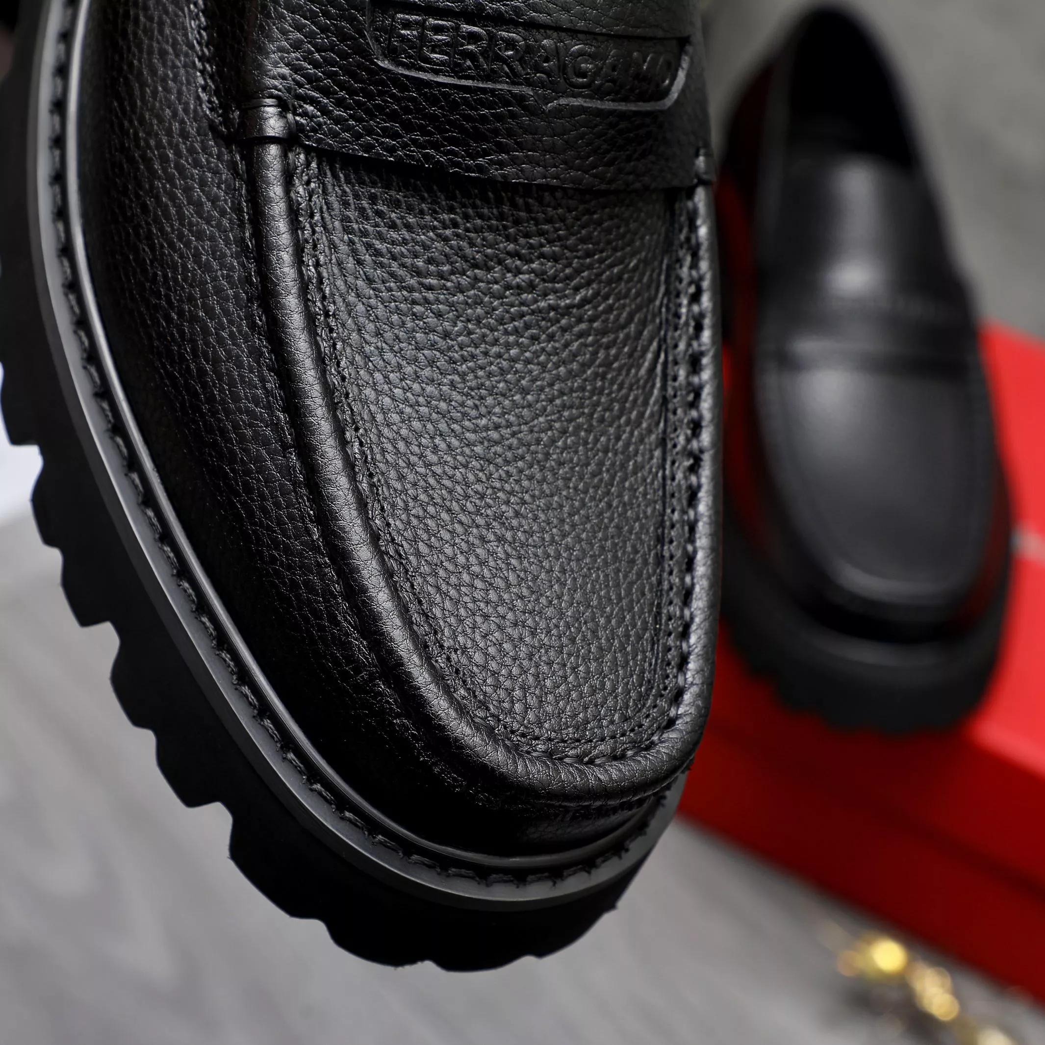 Salvatore Ferragamo Leather Shoes For Men Comfortable 5981