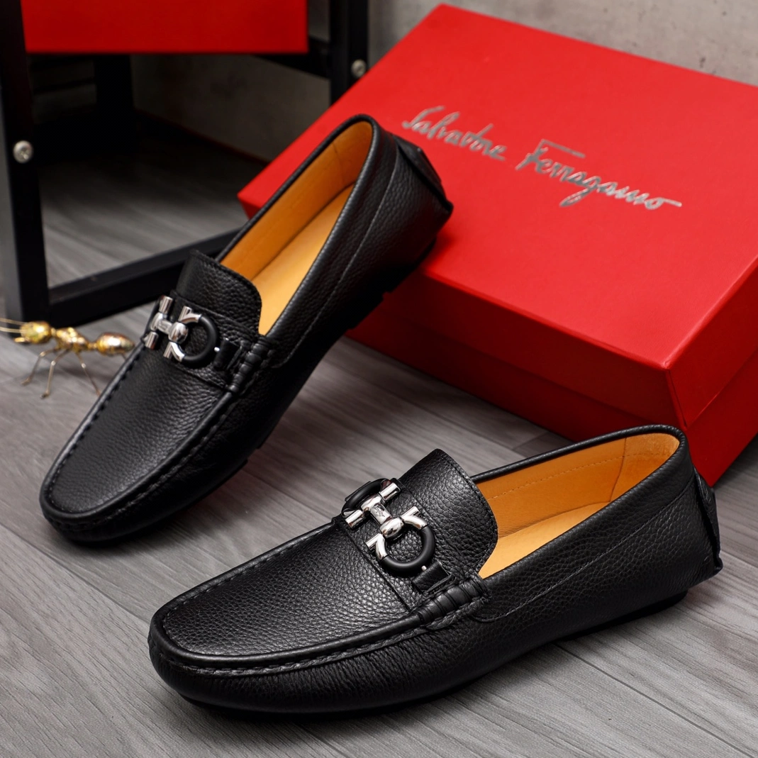 Salvatore Ferragamo Leather Shoes For Men Cozy 3631