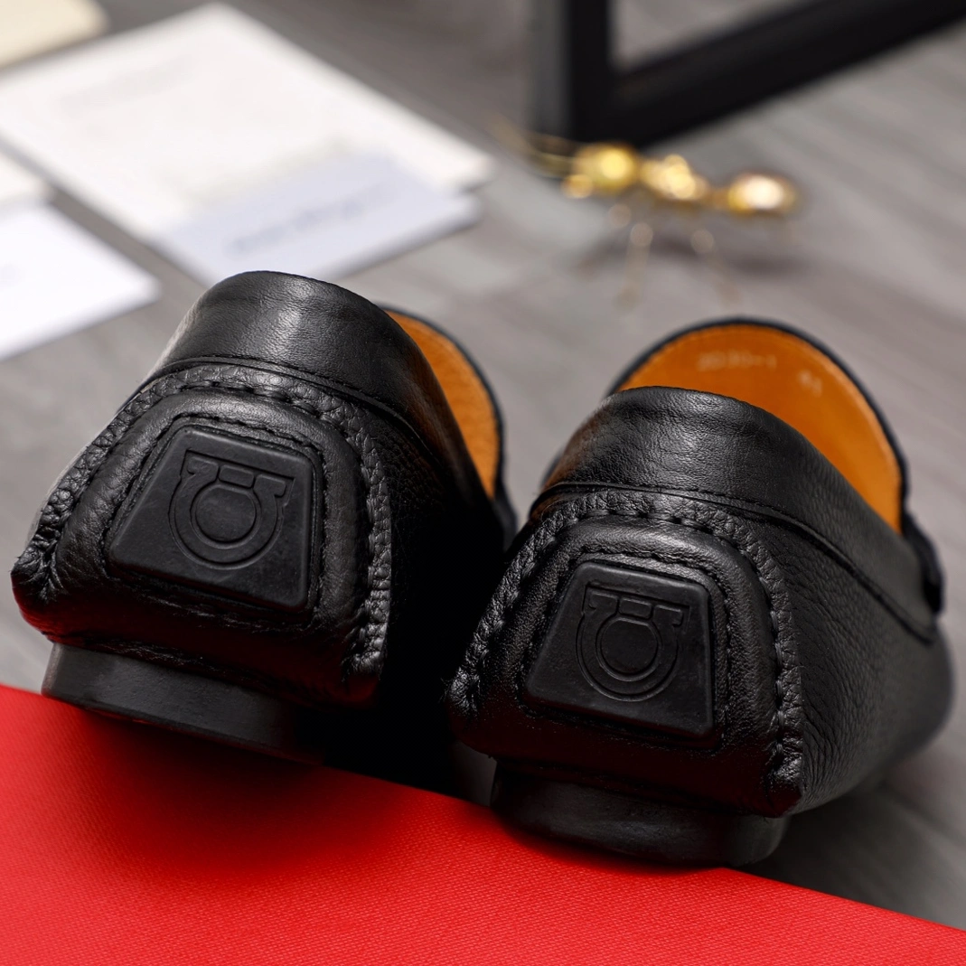 Salvatore Ferragamo Leather Shoes For Men Cozy 3631