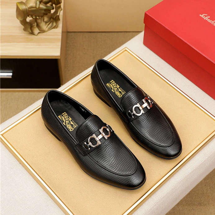 Salvatore Ferragamo Leather Shoes For Men Cozy 7837