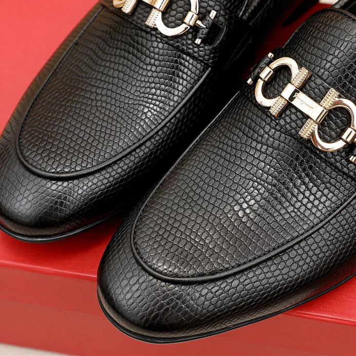 Salvatore Ferragamo Leather Shoes For Men Cozy 7837