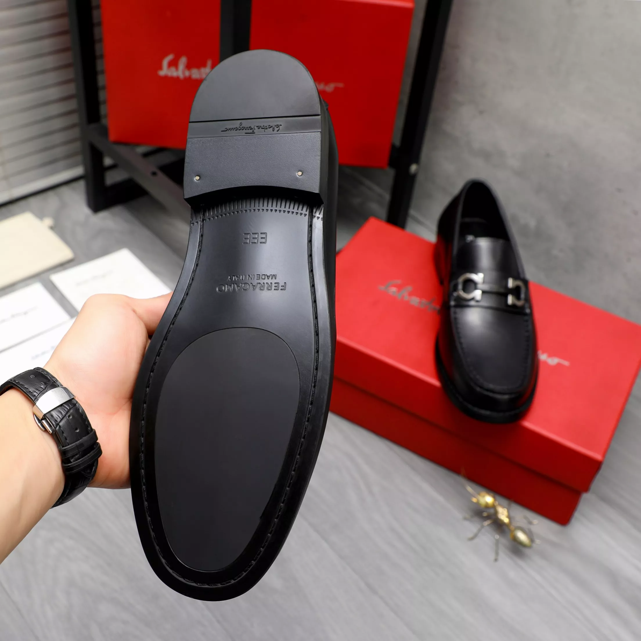 Salvatore Ferragamo Leather Shoes For Men Durable 1938