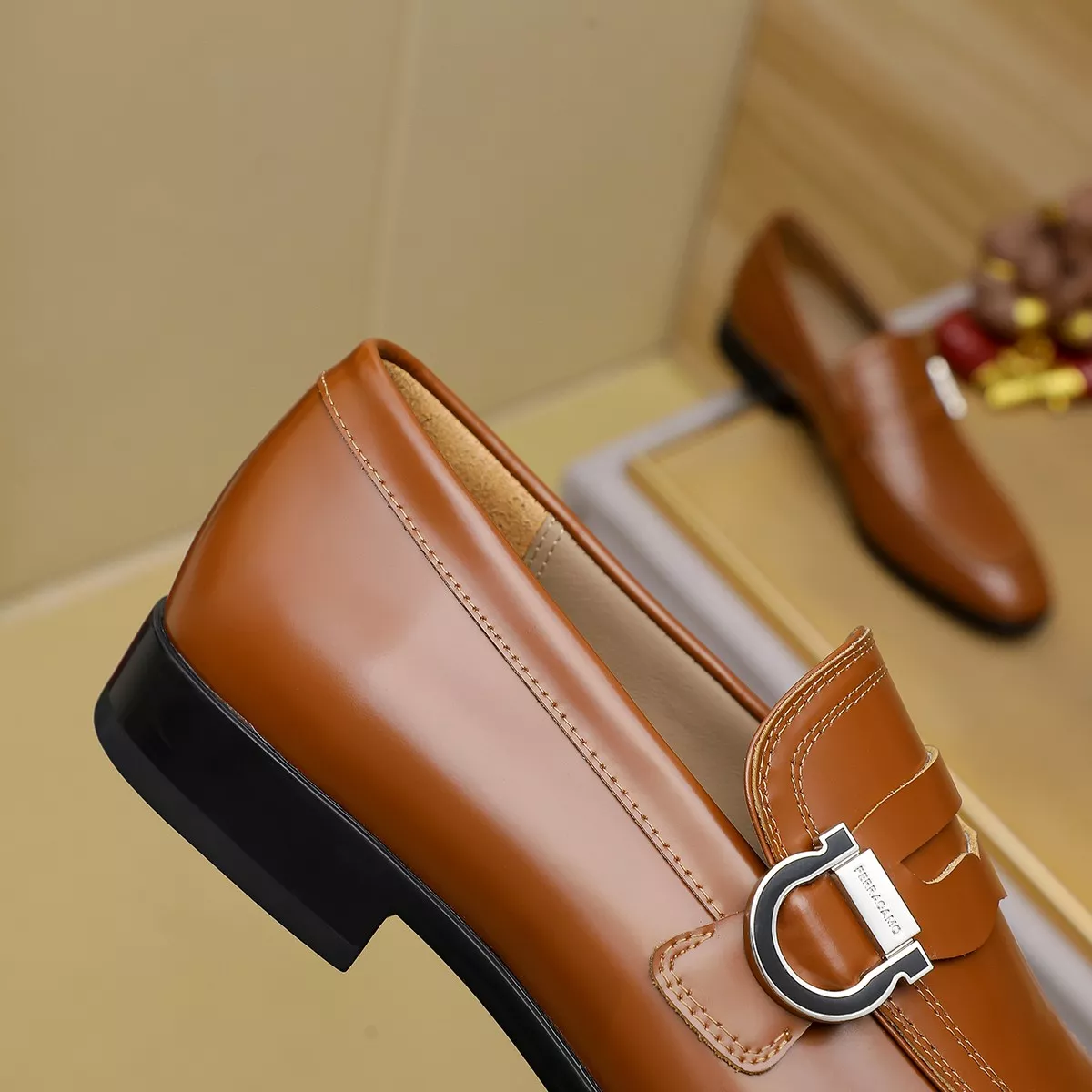 Salvatore Ferragamo Leather Shoes For Men EasyMatch 5133