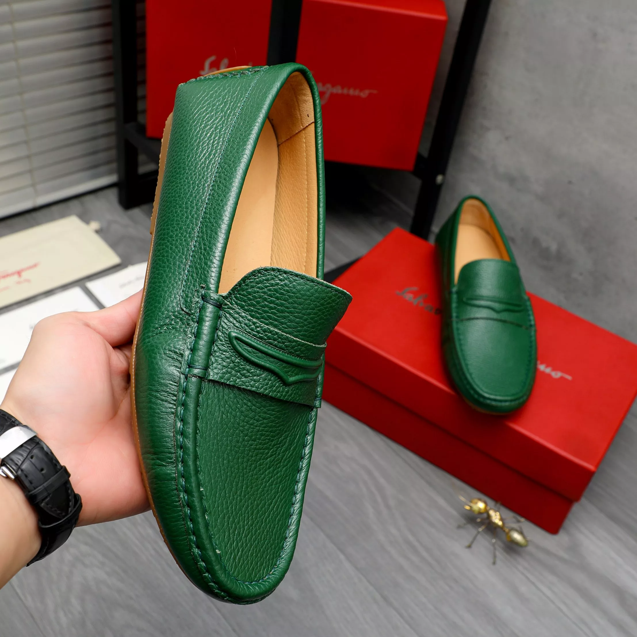 Salvatore Ferragamo Leather Shoes For Men Efficient 1426