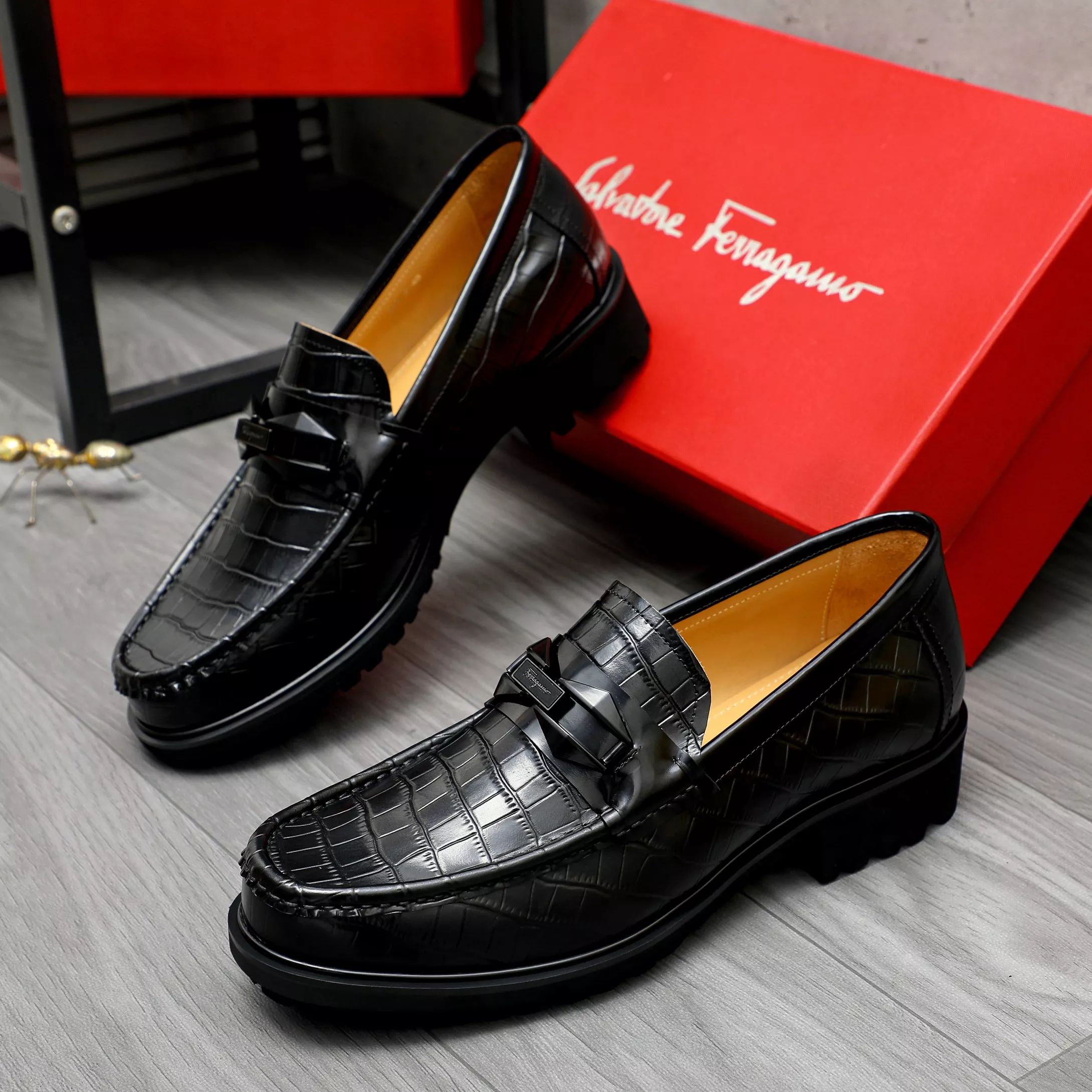 Salvatore Ferragamo Leather Shoes For Men Efficient 2937