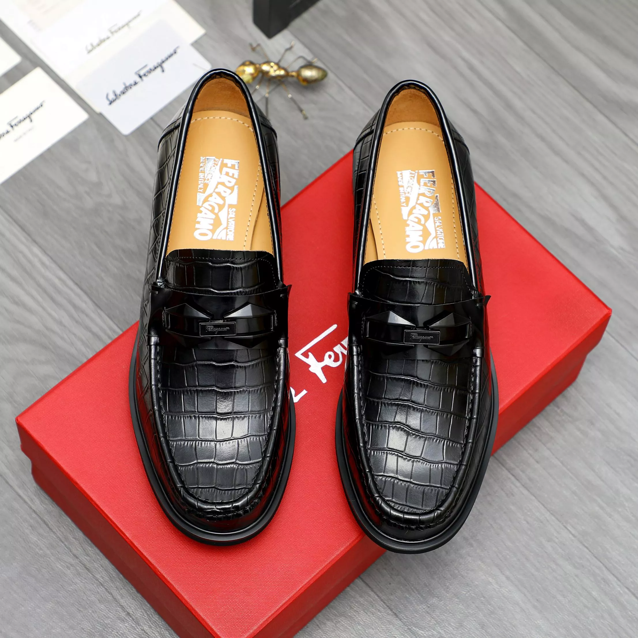 Salvatore Ferragamo Leather Shoes For Men Efficient 2937