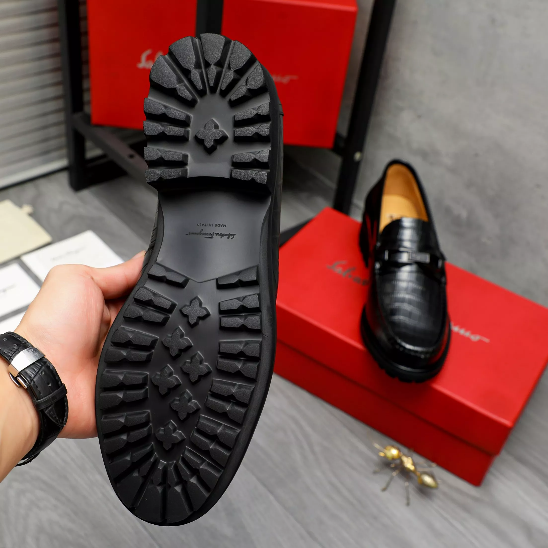 Salvatore Ferragamo Leather Shoes For Men Efficient 2937