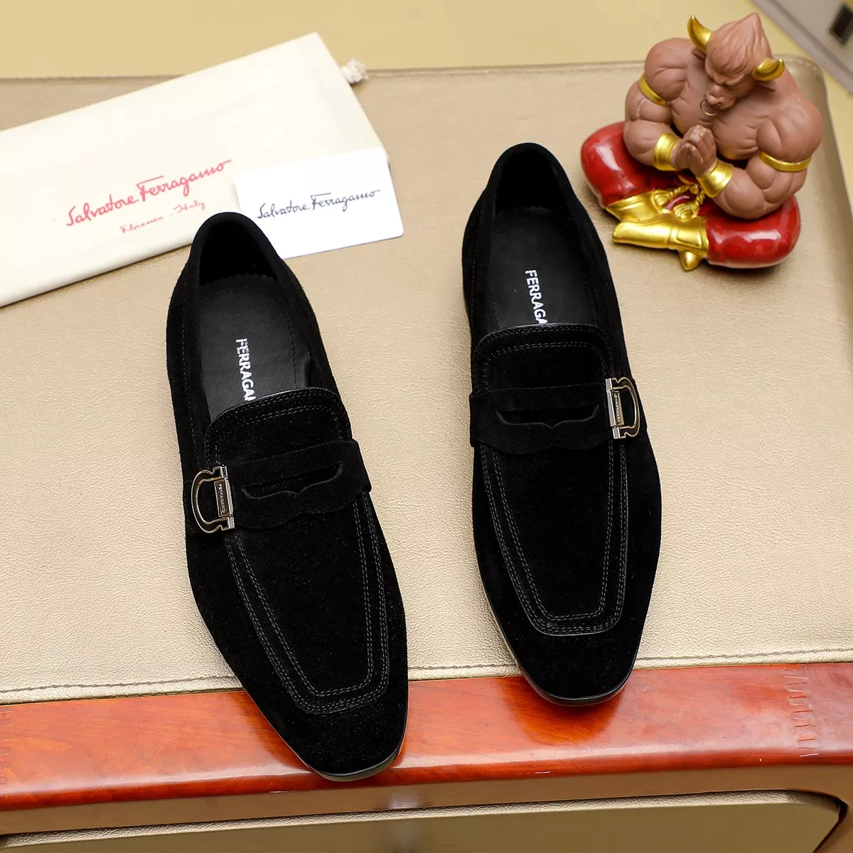 Salvatore Ferragamo Leather Shoes For Men Efficient 3772