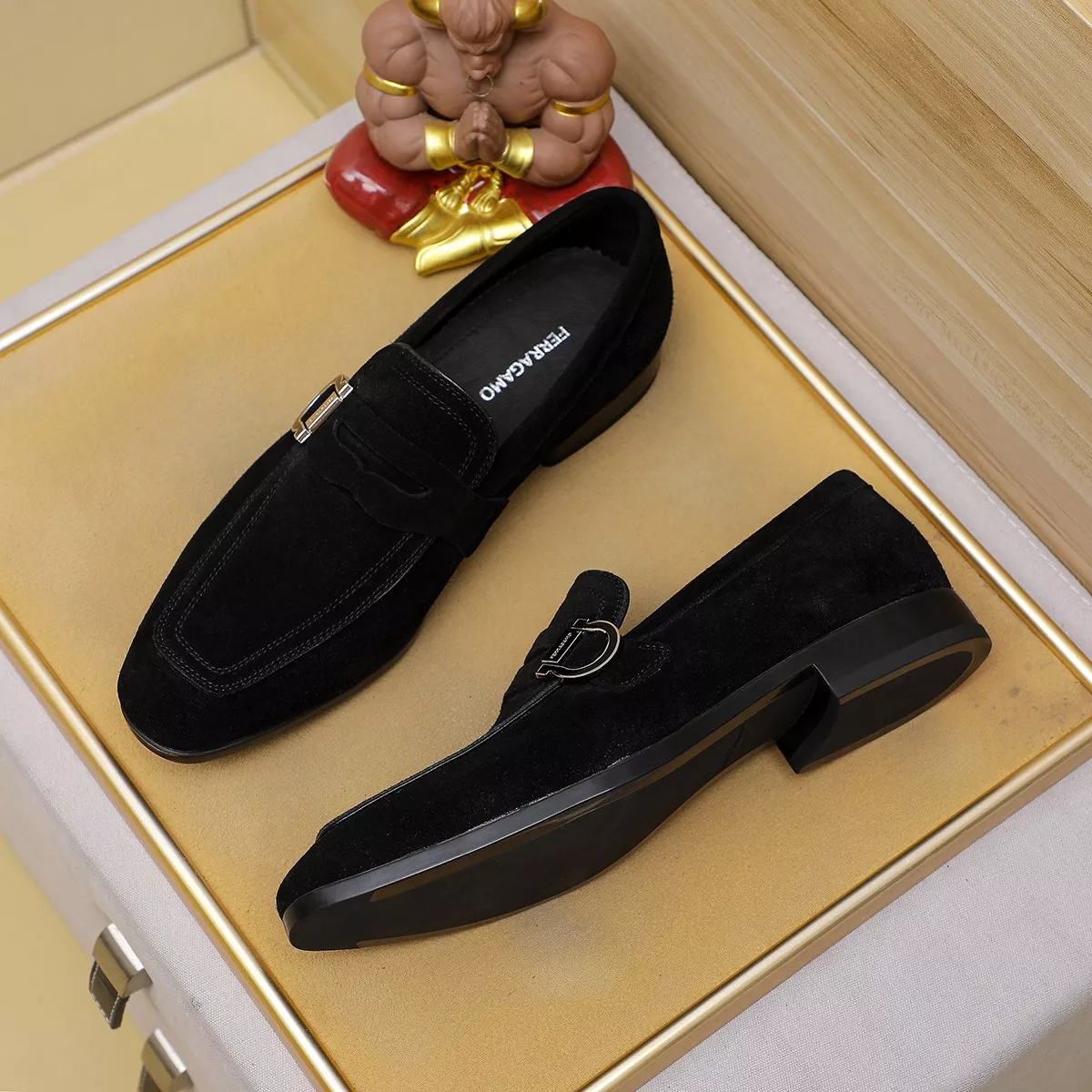 Salvatore Ferragamo Leather Shoes For Men Efficient 3772