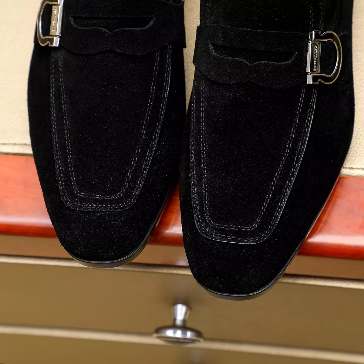 Salvatore Ferragamo Leather Shoes For Men Efficient 3772