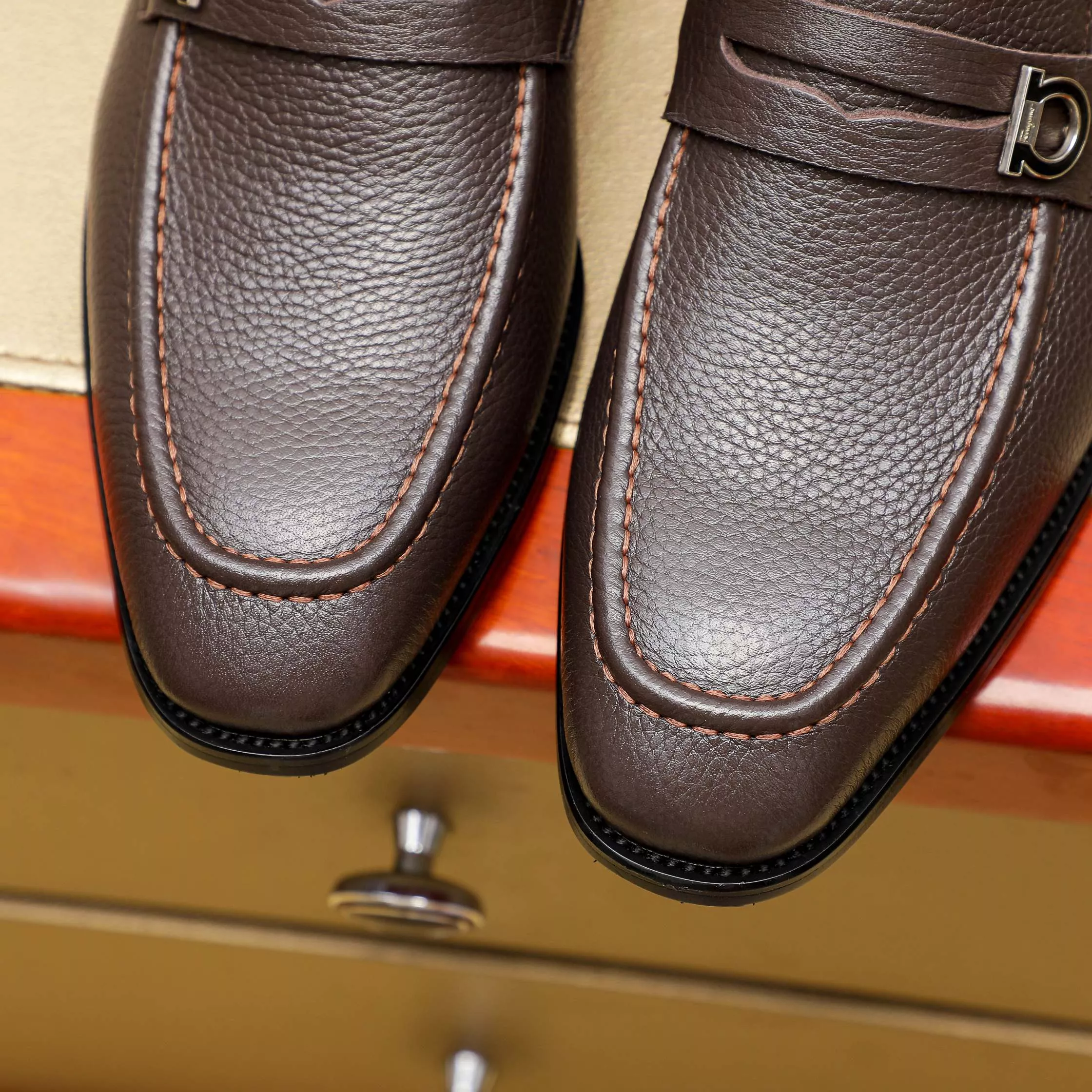 Salvatore Ferragamo Leather Shoes For Men Efficient 5772