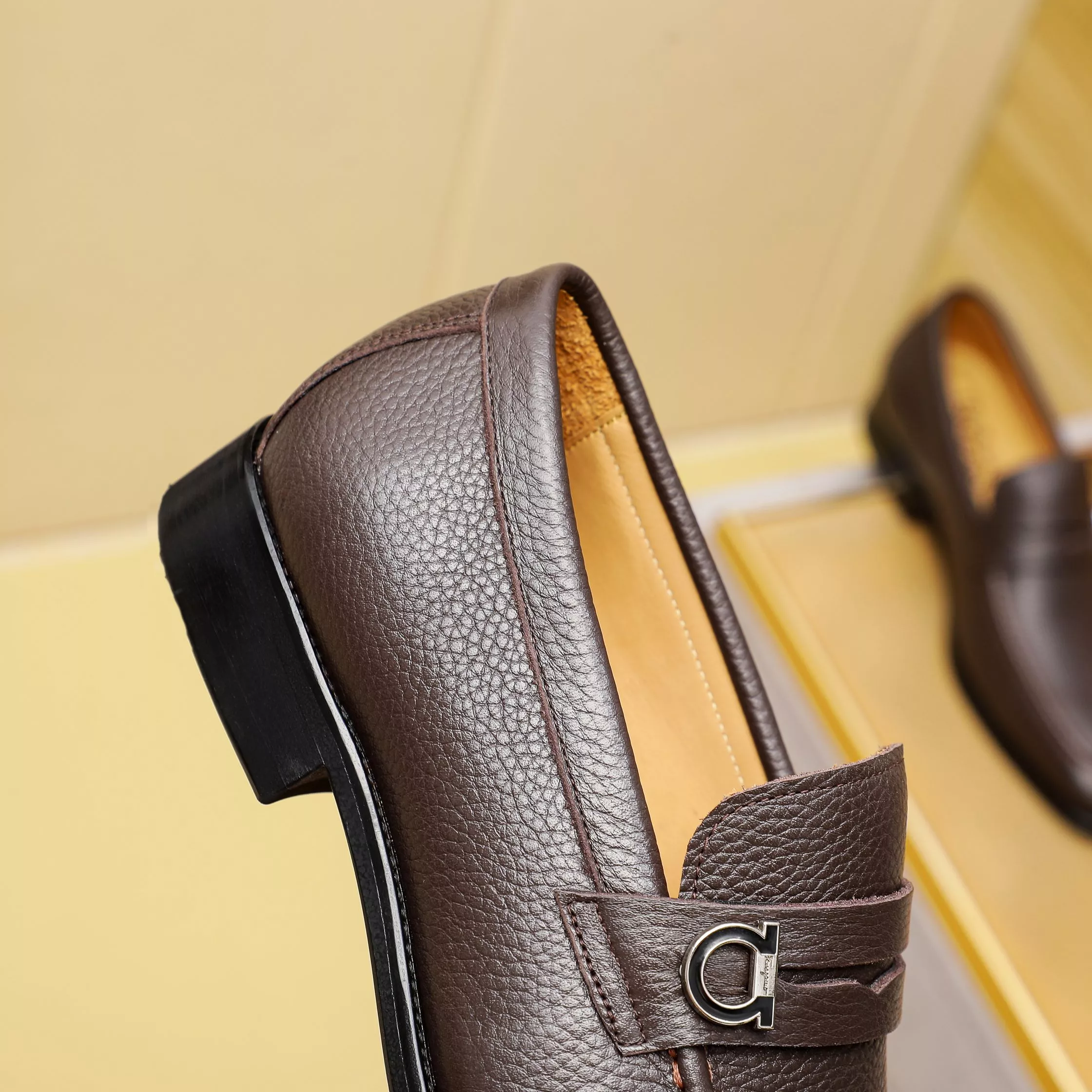 Salvatore Ferragamo Leather Shoes For Men Efficient 5772