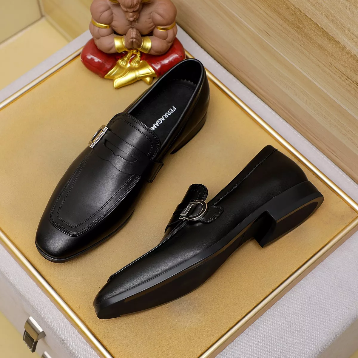 Salvatore Ferragamo Leather Shoes For Men Efficient 8792