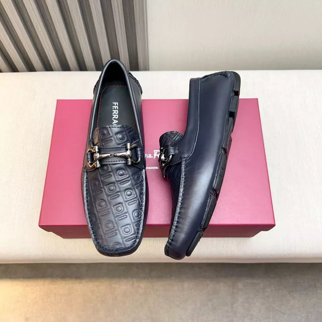 Salvatore Ferragamo Leather Shoes For Men Fashionable 1576