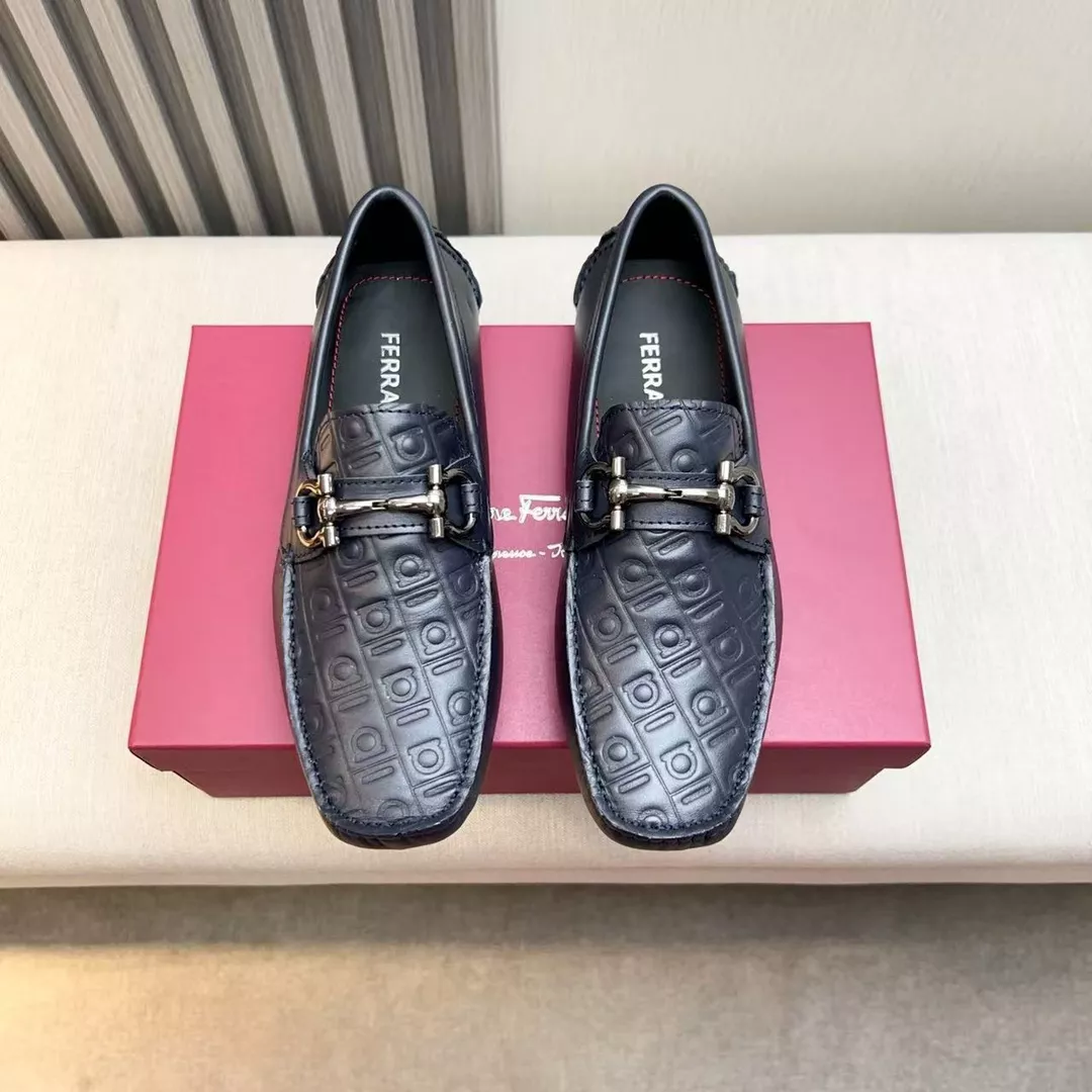 Salvatore Ferragamo Leather Shoes For Men Fashionable 1576