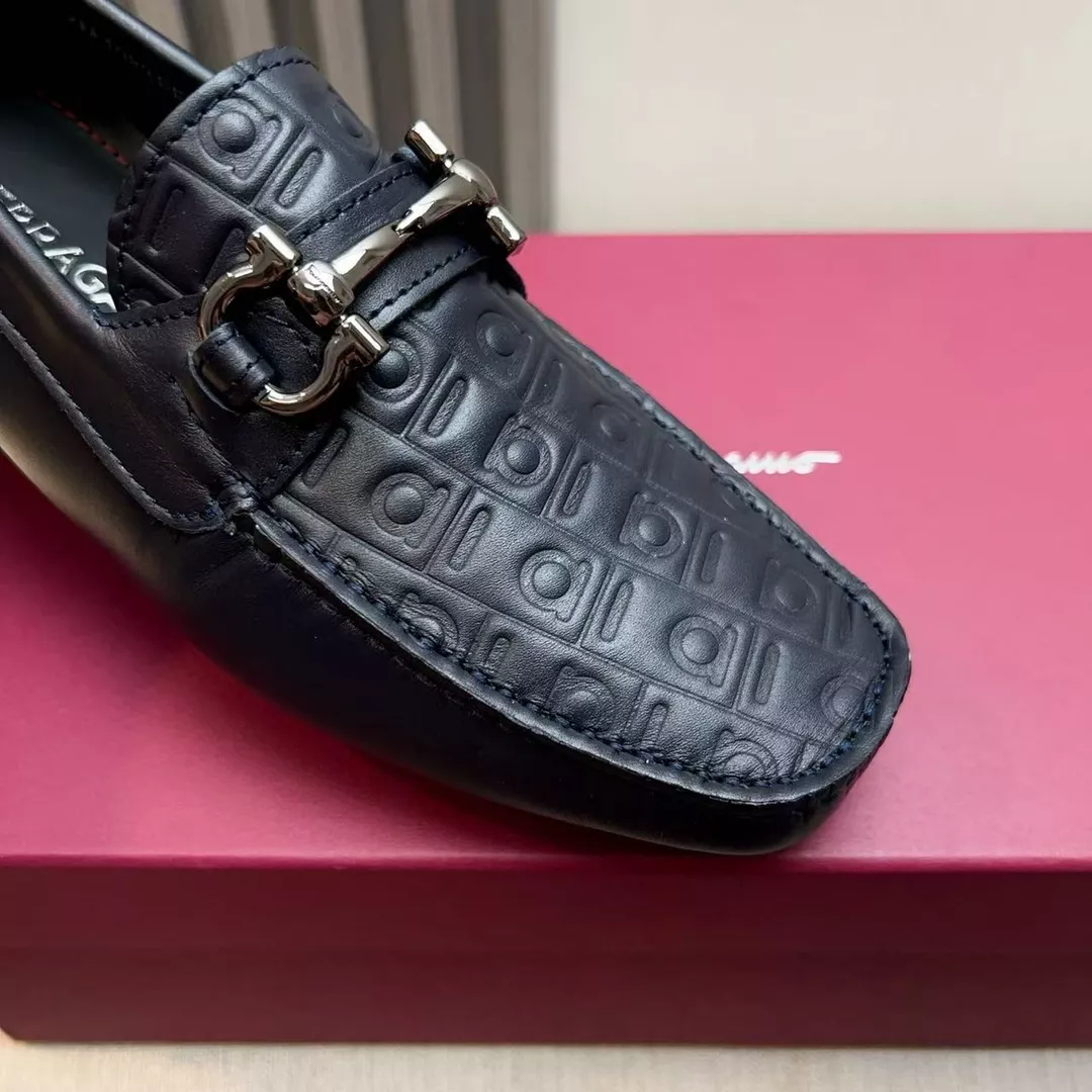 Salvatore Ferragamo Leather Shoes For Men Fashionable 1576