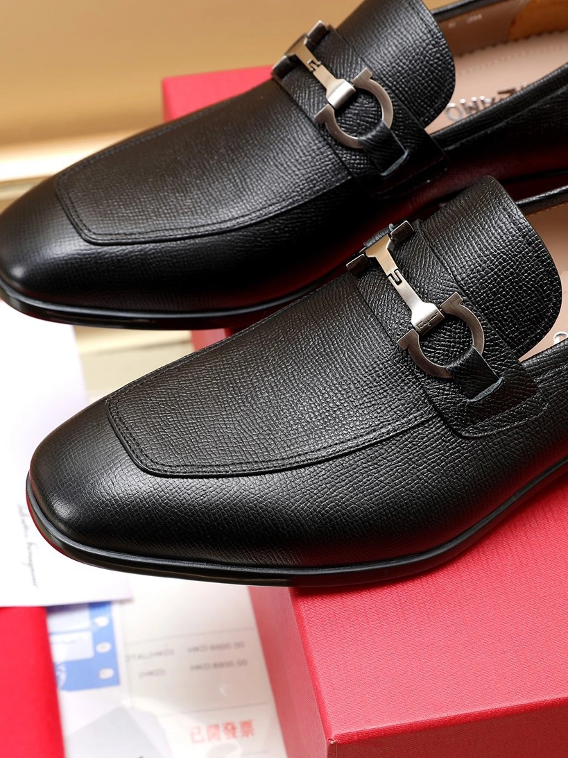 Salvatore Ferragamo Leather Shoes For Men Fashionable 264