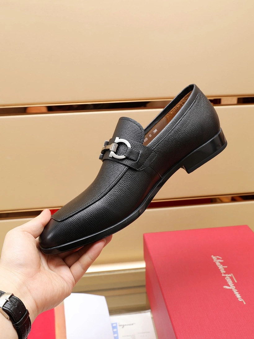 Salvatore Ferragamo Leather Shoes For Men Fashionable 264