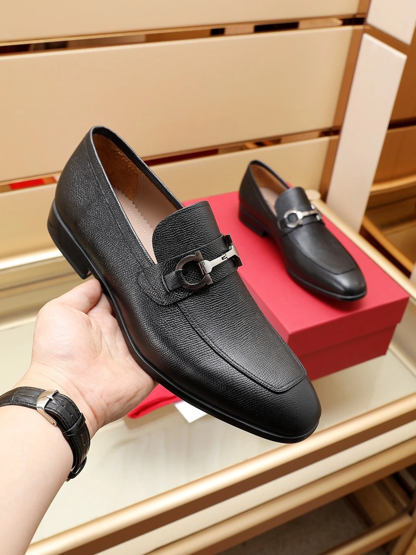 Salvatore Ferragamo Leather Shoes For Men Fashionable 264