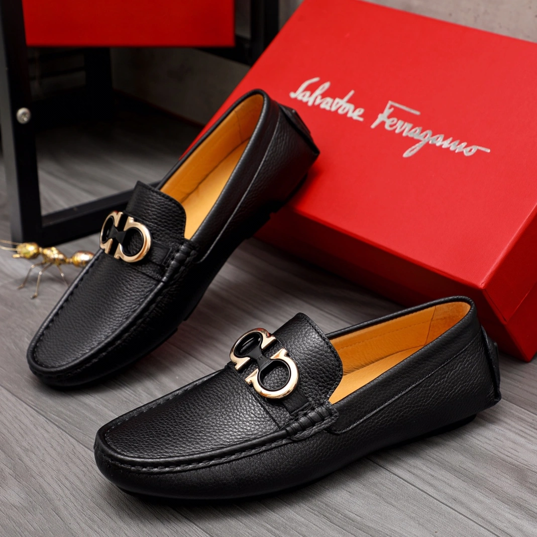 Salvatore Ferragamo Leather Shoes For Men Functional 4893