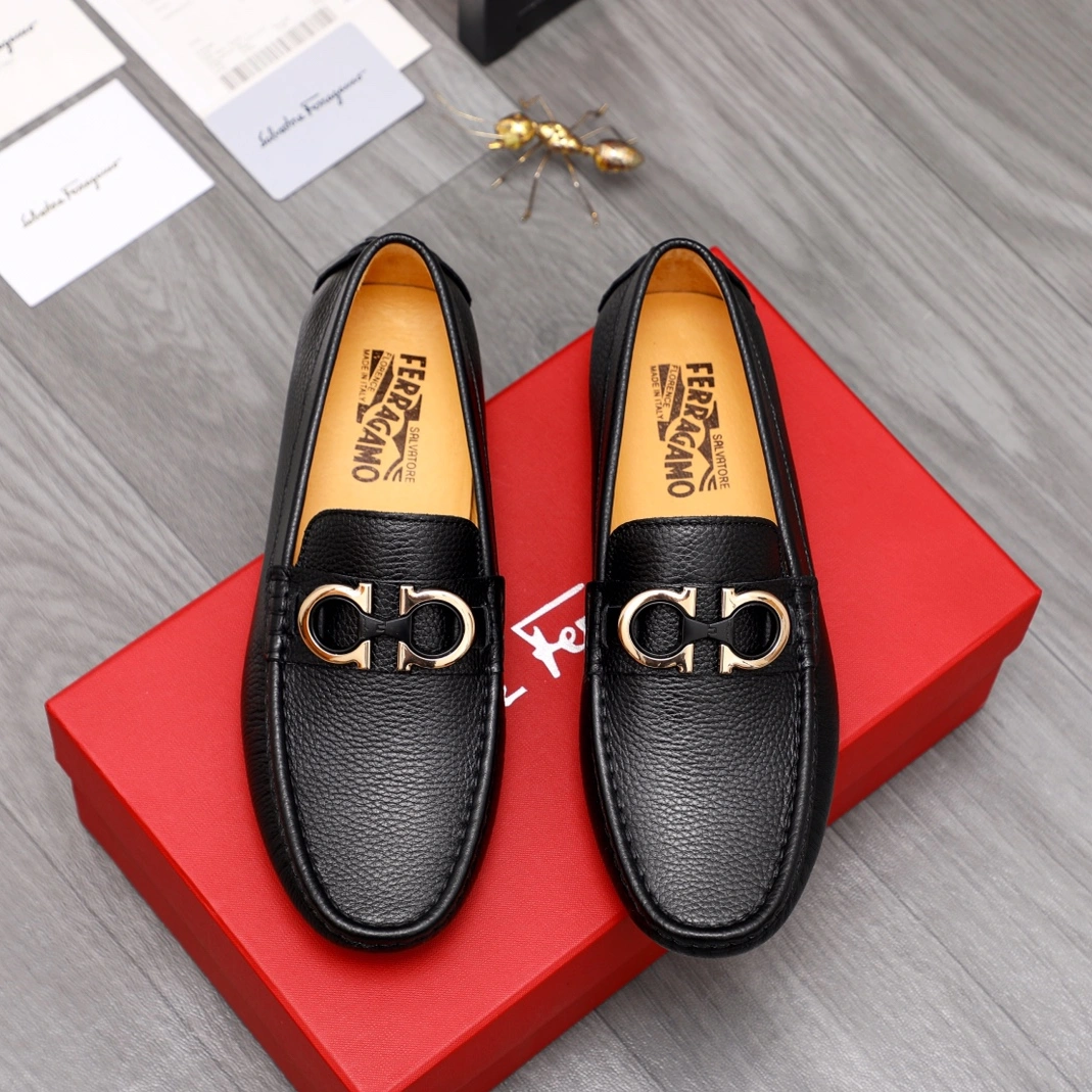 Salvatore Ferragamo Leather Shoes For Men Functional 4893