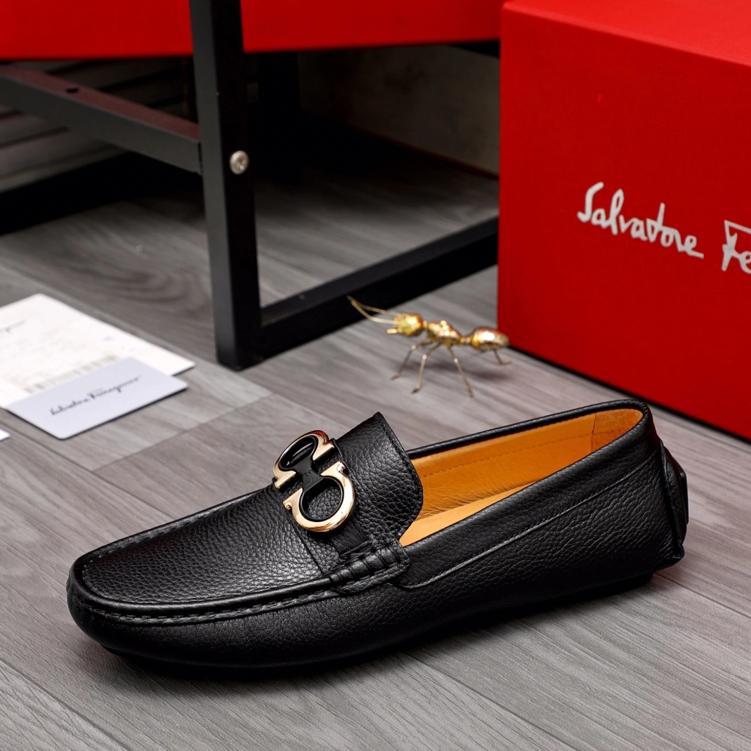 Salvatore Ferragamo Leather Shoes For Men Functional 4893