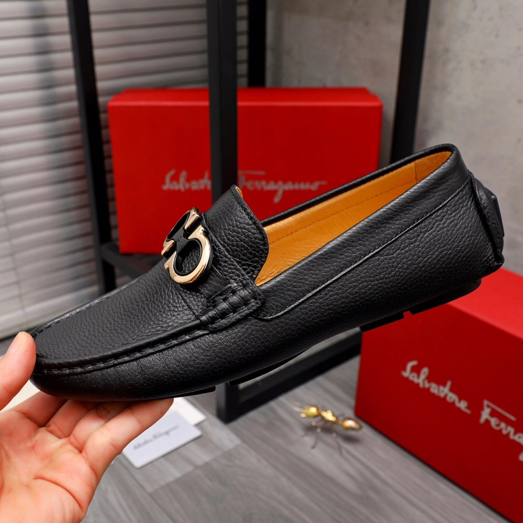 Salvatore Ferragamo Leather Shoes For Men Functional 4893