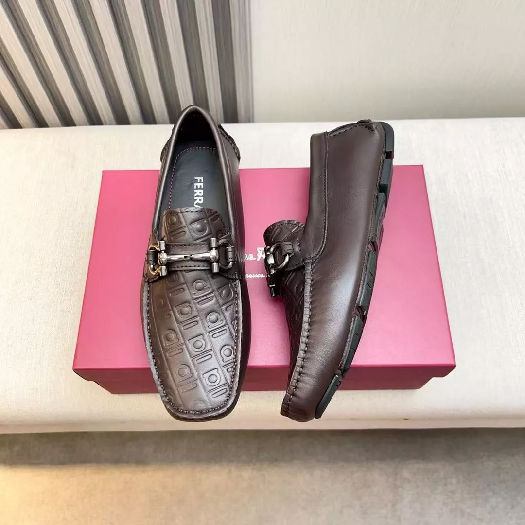 Salvatore Ferragamo Leather Shoes For Men Functional 5031