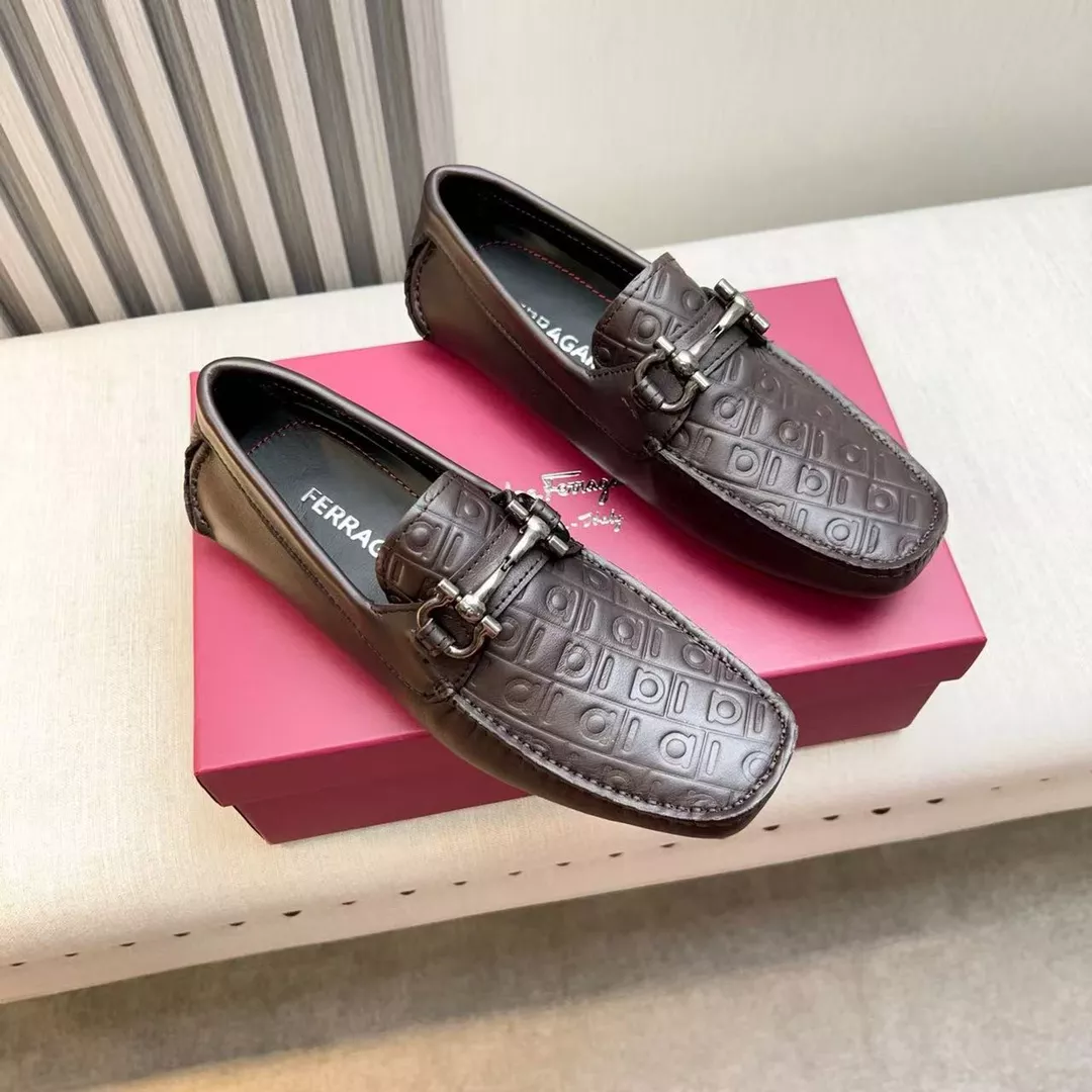 Salvatore Ferragamo Leather Shoes For Men Functional 5031