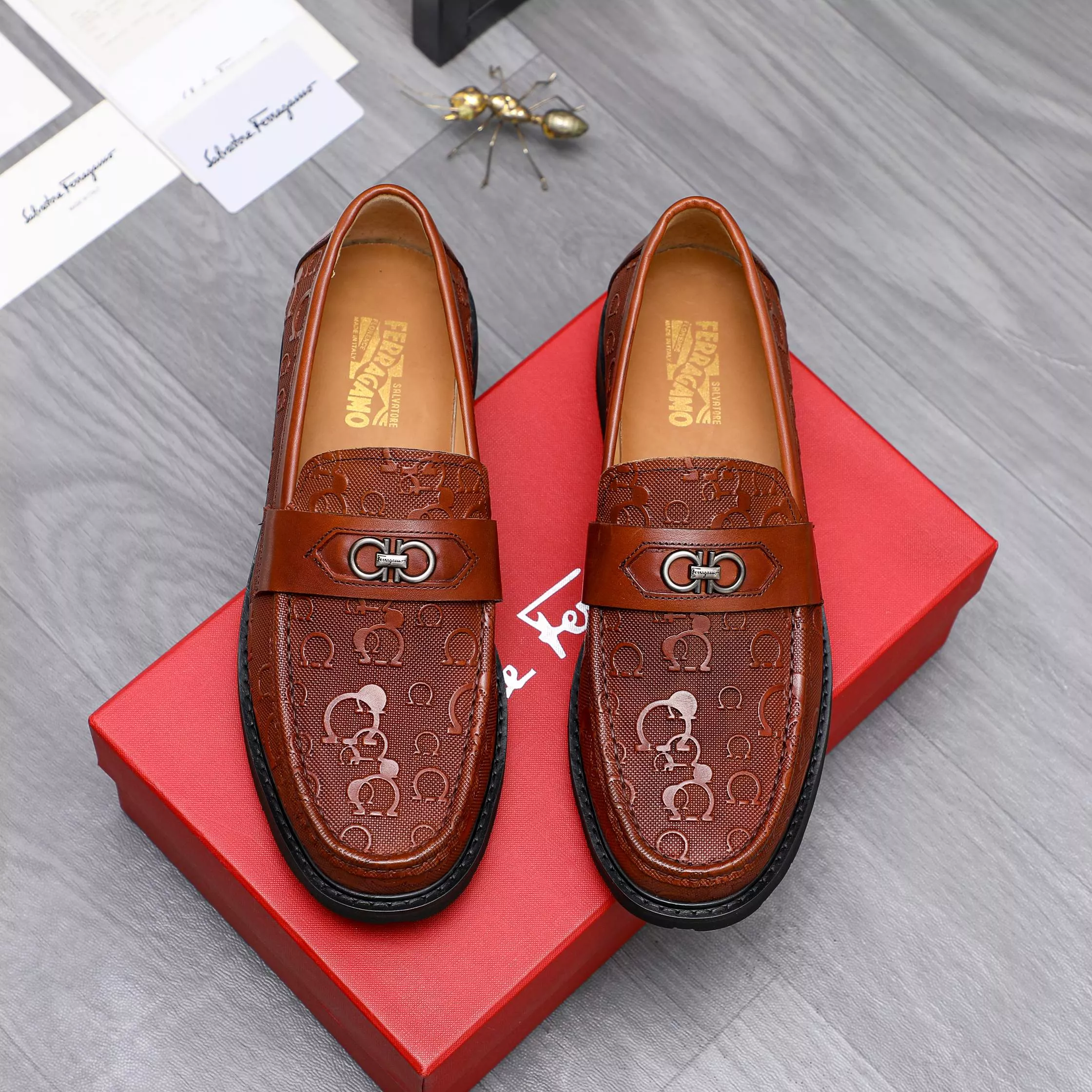 Salvatore Ferragamo Leather Shoes For Men GoAnywhere 9017