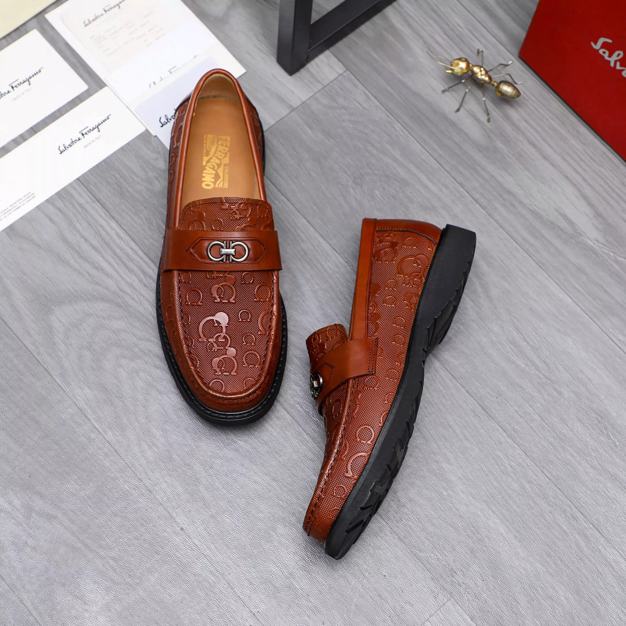 Salvatore Ferragamo Leather Shoes For Men GoAnywhere 9017