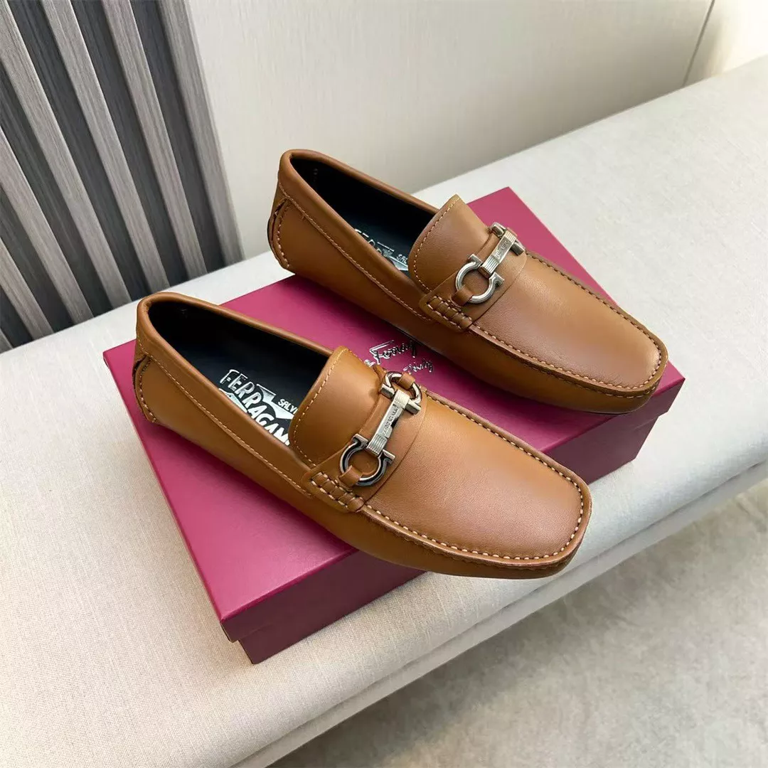 Salvatore Ferragamo Leather Shoes For Men GoodFit 3007