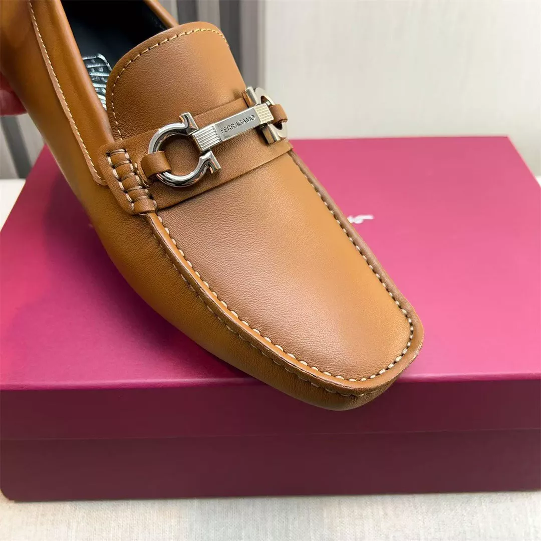Salvatore Ferragamo Leather Shoes For Men GoodFit 3007
