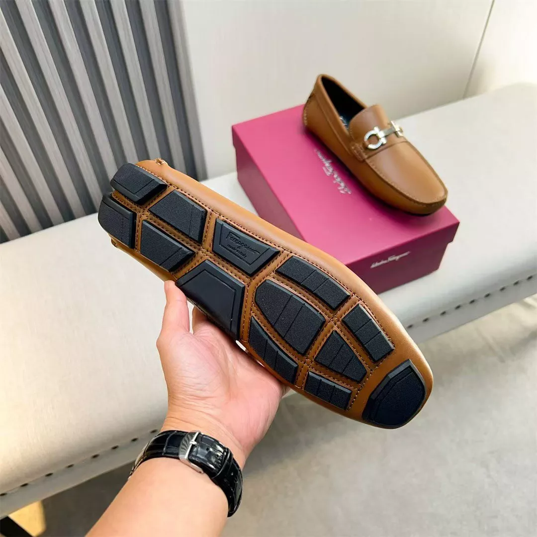 Salvatore Ferragamo Leather Shoes For Men GoodFit 3007