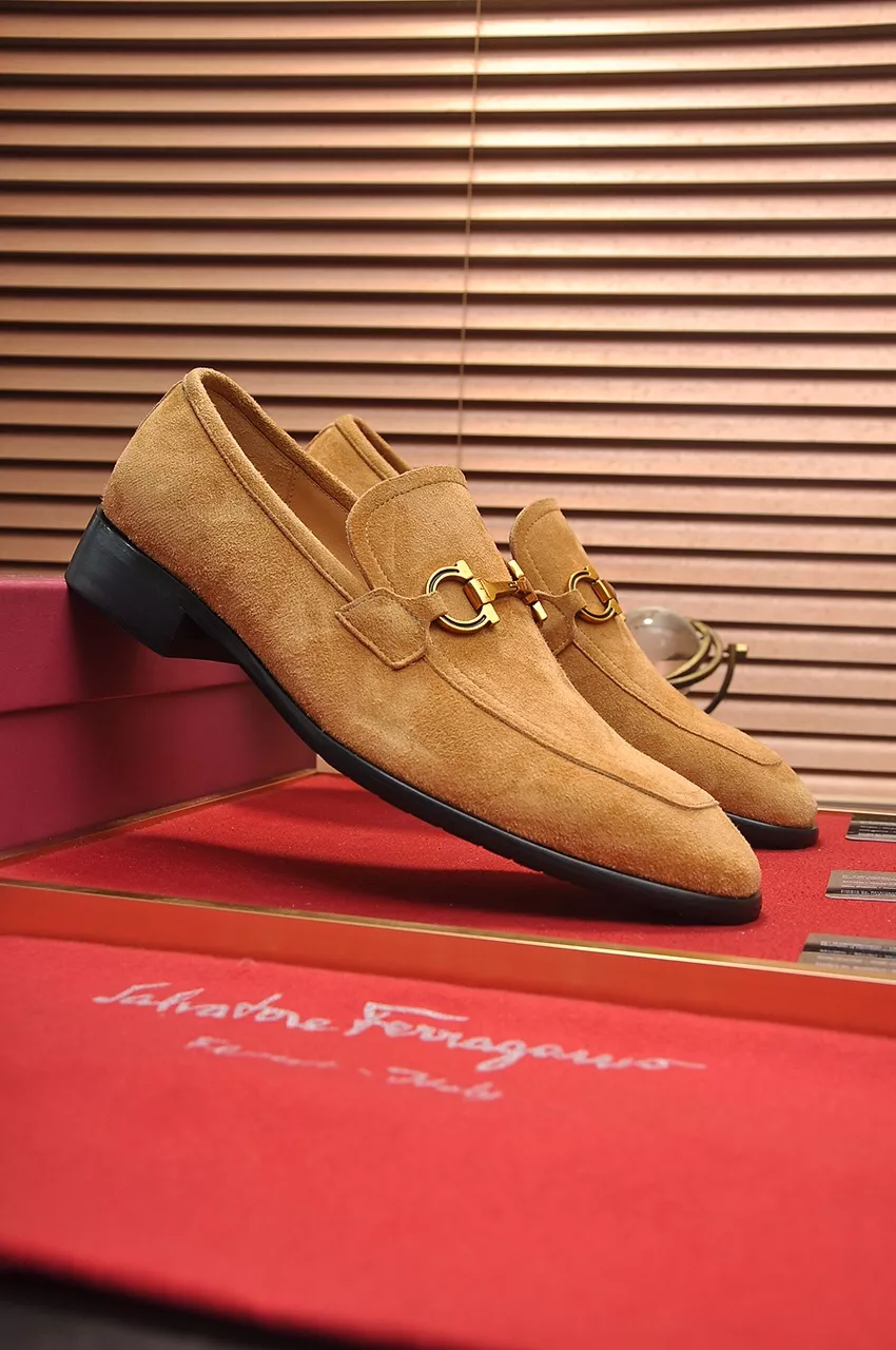 Salvatore Ferragamo Leather Shoes For Men GoodFit 7845